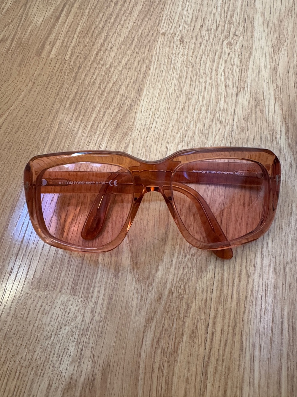 Tom Ford Stylish Pink Lens Oversized Sunglasses